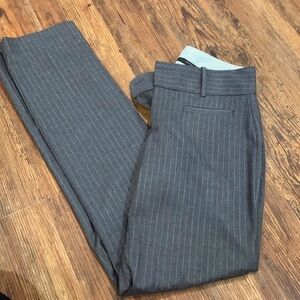 Calvin Klein grey pinstripes straight leg office pant!
